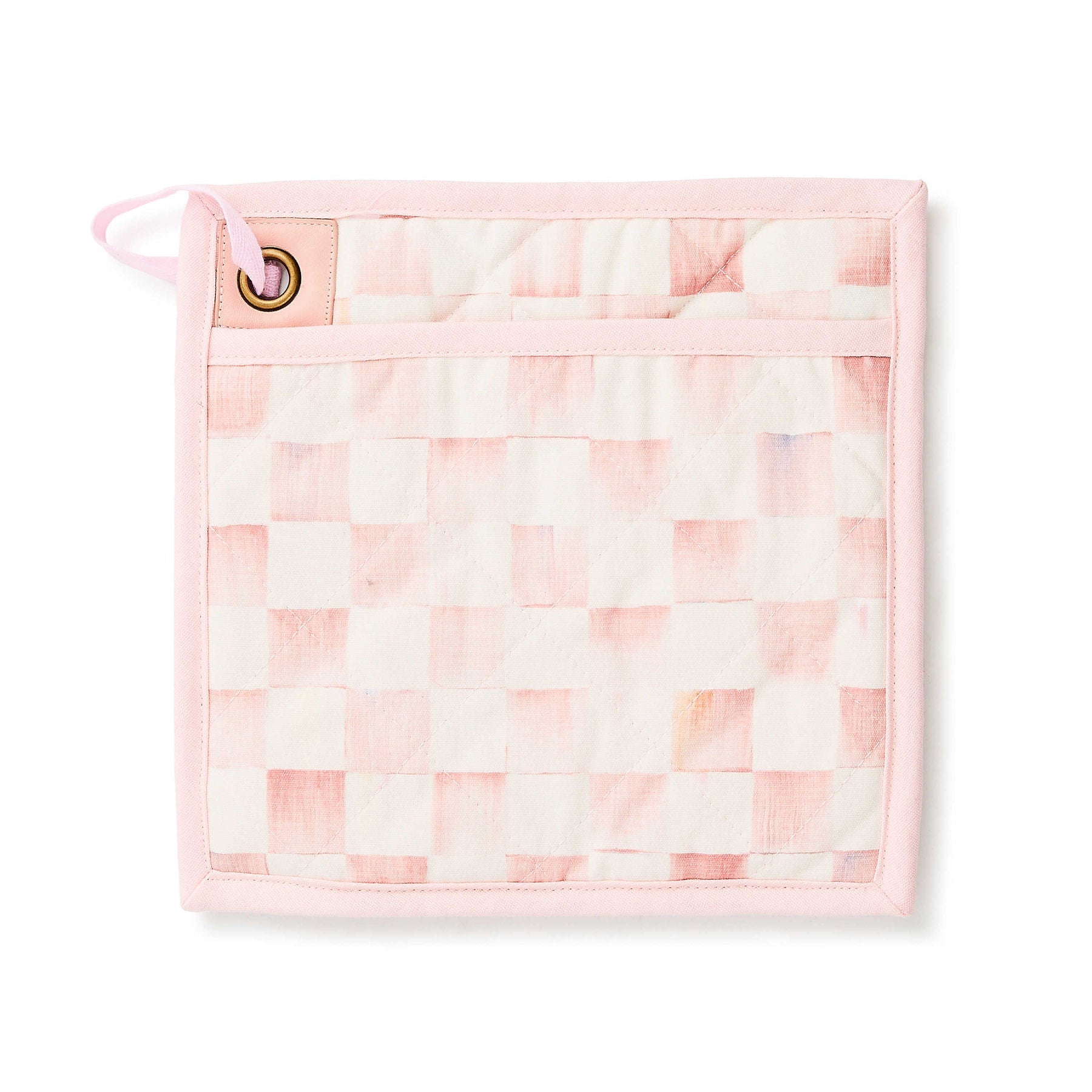 Rosy Check Potholder MacKenzie - Childs - |VESIMI Design| Luxury Bathrooms and Home Decor