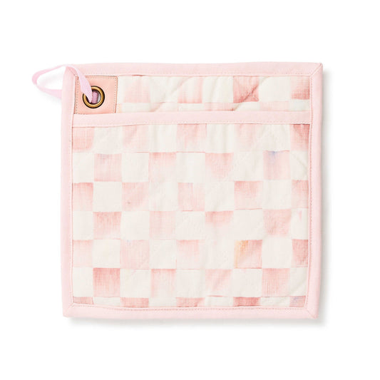 Rosy Check Potholder MacKenzie - Childs - |VESIMI Design| Luxury Bathrooms and Home Decor