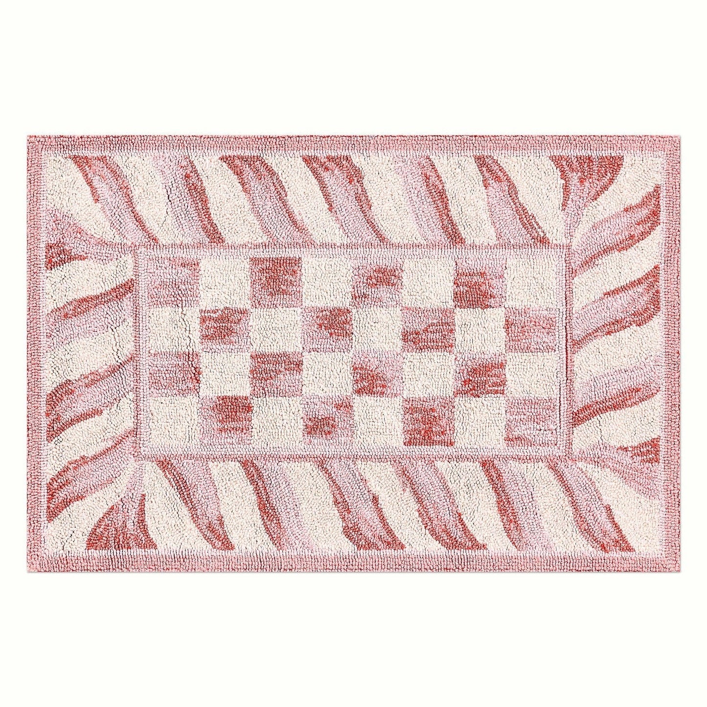 Rosy Check Rug 61 x 91cm (2' x 3') - |VESIMI Design| Luxury Bathrooms and Home Decor
