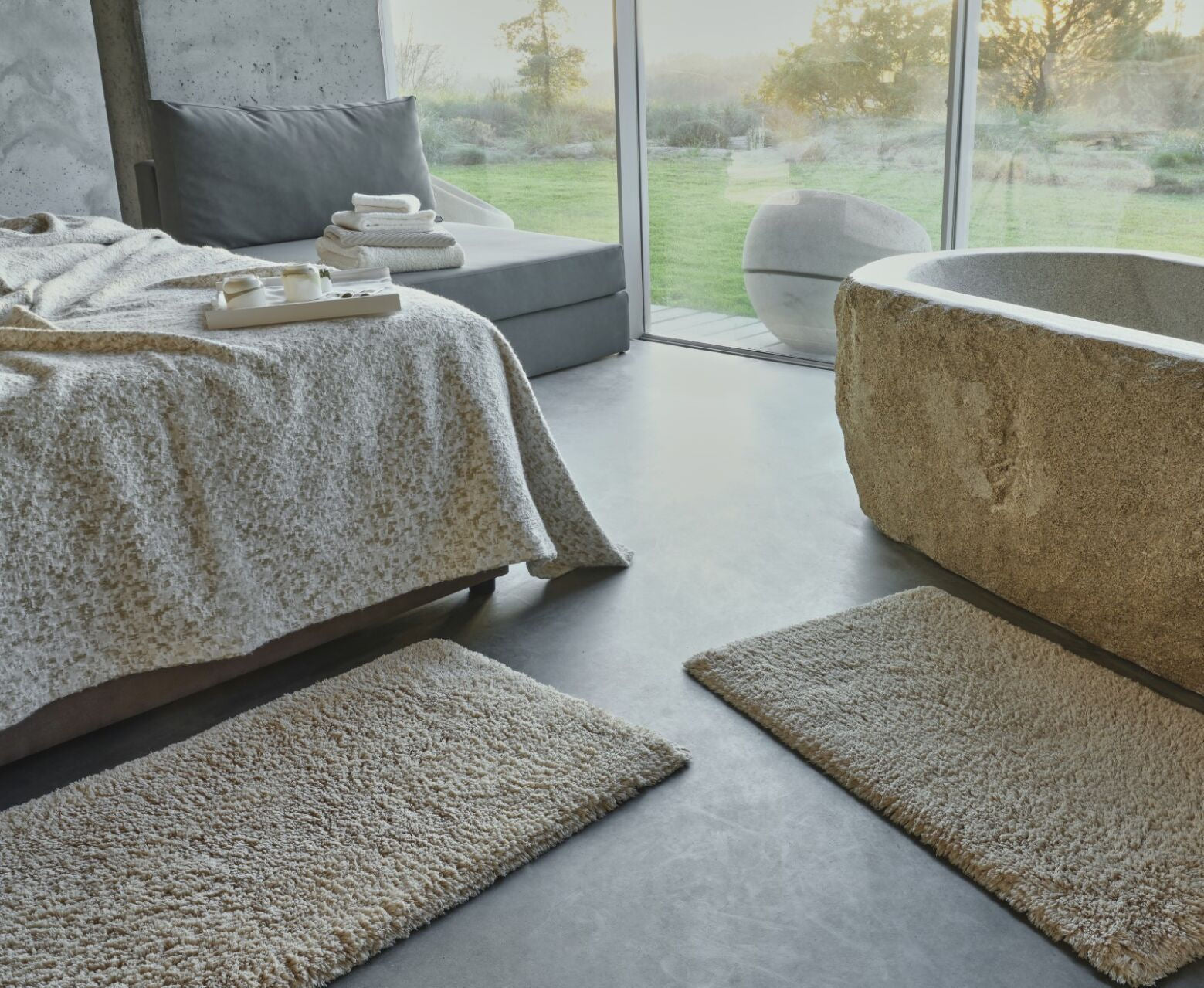 SHAG Luxury Egyptian Cotton Bathroom Rugs by Abyss & Habidecor - 4 colors - |VESIMI Design| Luxury Bathrooms and Home Decor