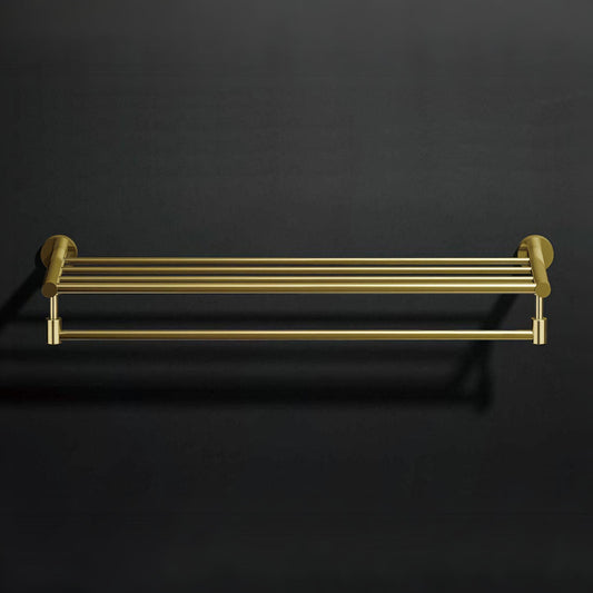 Velký zlatý držák na ručníky Opera Satin Gold