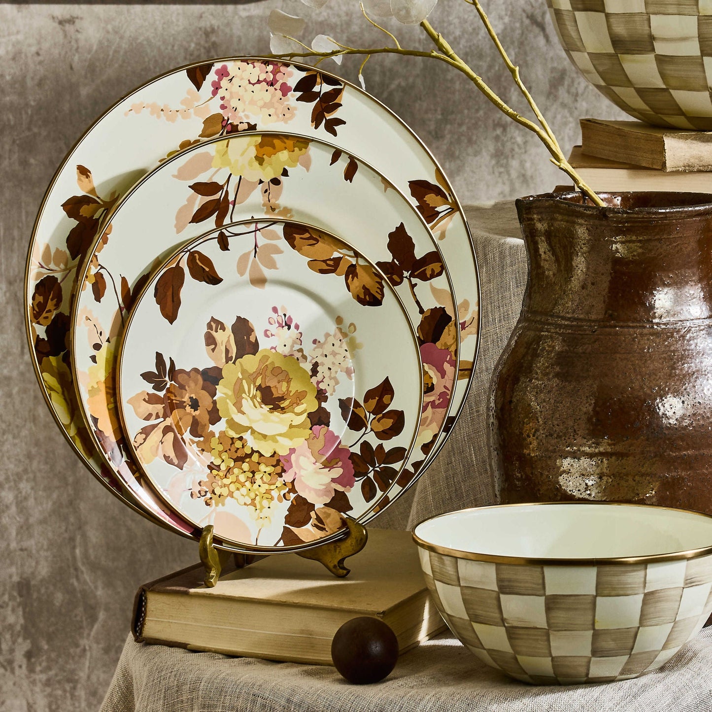 Dezertní talíř Wild Rose by MacKenzie-Childs