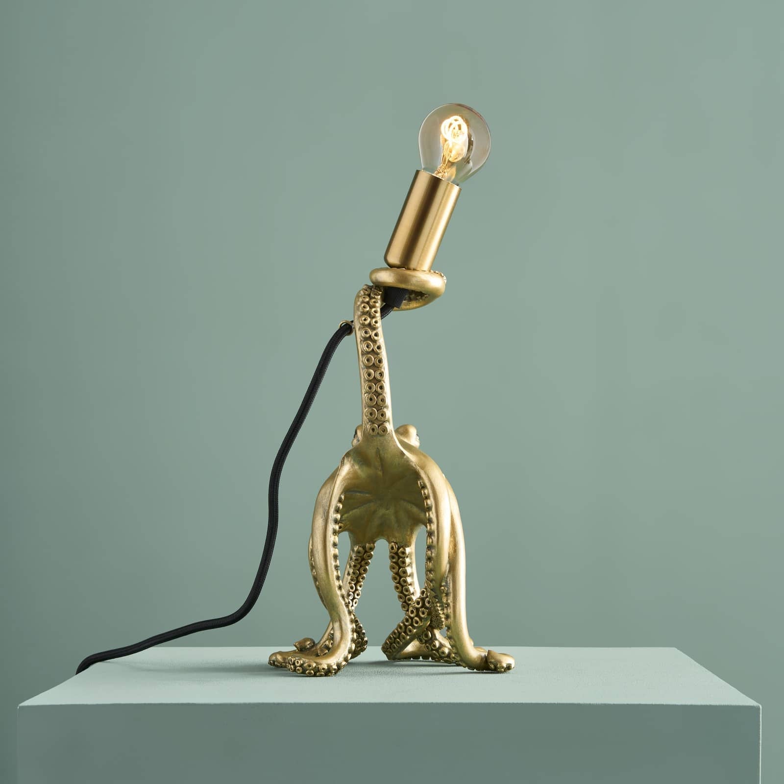 Zlatá stolní lampa Baby Octopus chobotnice Werns