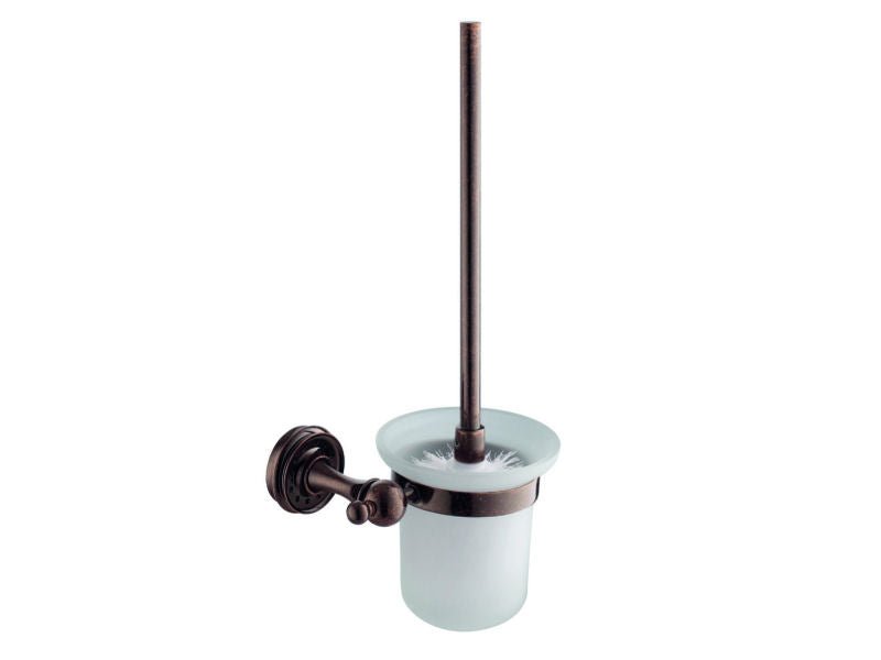 Antique Marble Copper Toilet Brush Holder - |VESIMI Design| Luxury and Rustic bathrooms online