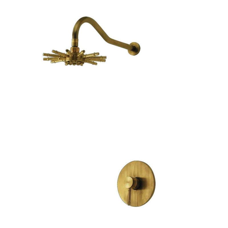 Mosazná Bamboo sprcha bronz na zeď