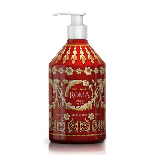 Tekuté mýdlo na ruce Rudy Profumi Roma, s vůní Tuberózy, Magnólie a Vanilky, 500 ml, Waterfall Bathrooms.