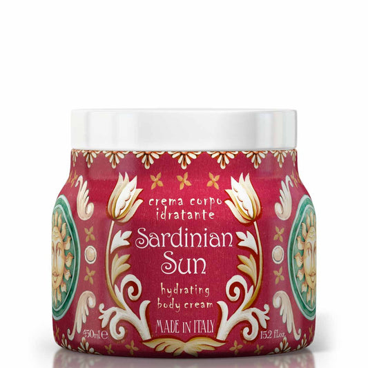 Tělový krém Rudy Profumi Sardinian Sun, s vůní Bergamotu a Magnolie, 450 ml, Waterfall Bathrooms.