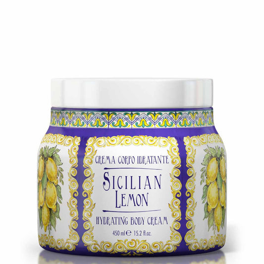 Tělový krém Rudy Profumi Sicilian Lemon, s vůní Citronu, Bergamotu a Cedru, 450 ml, Waterfall Bathrooms.