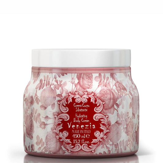 Tělový krém Rudy Profumi Venezia, s vůní Citronu, Maliny a Ambry, 450 ml, Waterfall Bathrooms.