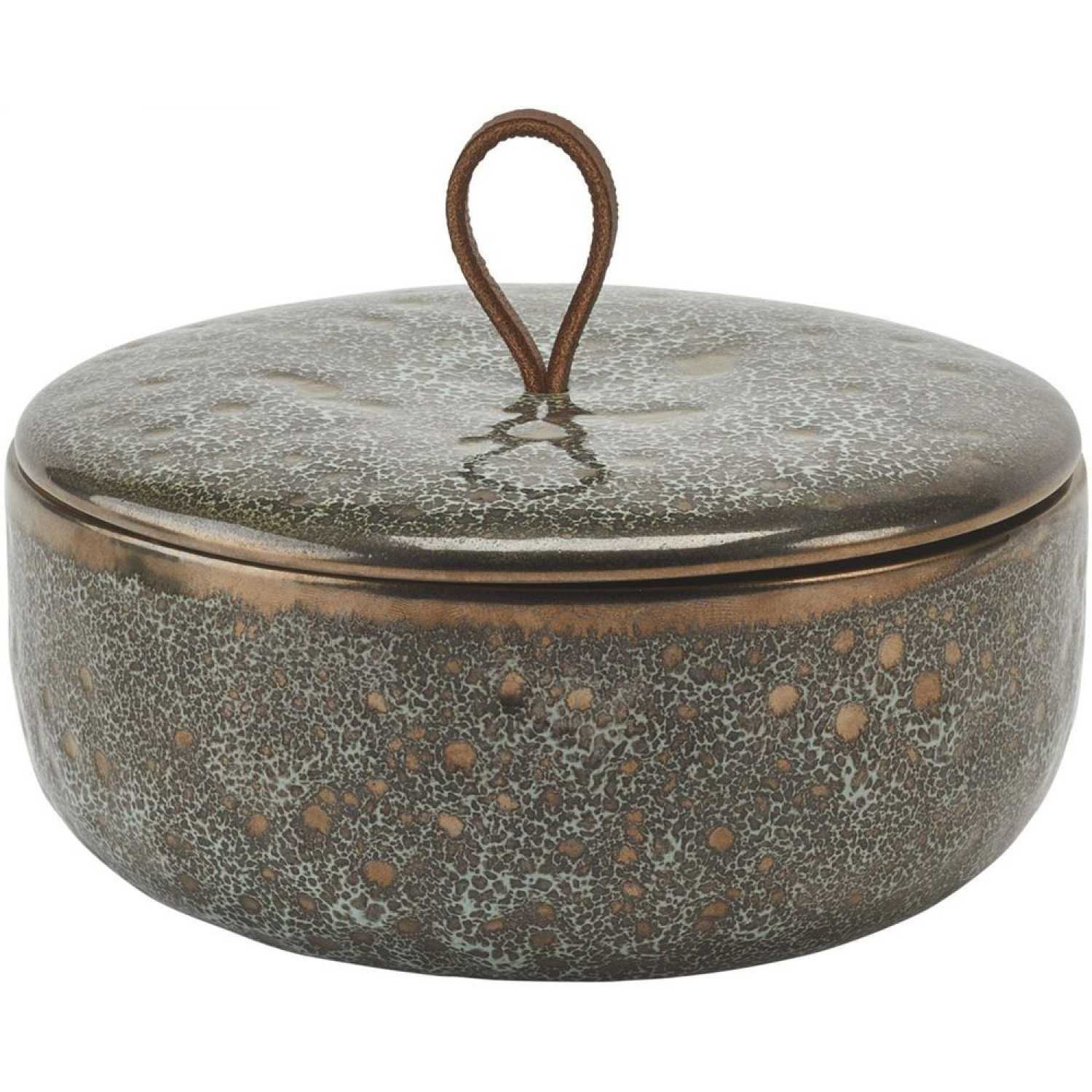 Vintage Bronze Bathroom Accessories - Bowl with Lid - |VESIMI Design| Luxury and Rustic bathrooms online